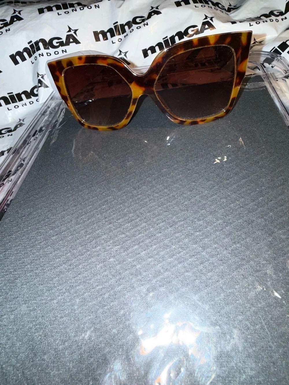 New Tortoiseshell, Sunglasses with Gold Accents Estate sale Vintage, Gorgeous!